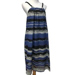 Asos Dress Womens 6 Shift Striped Black Blue White